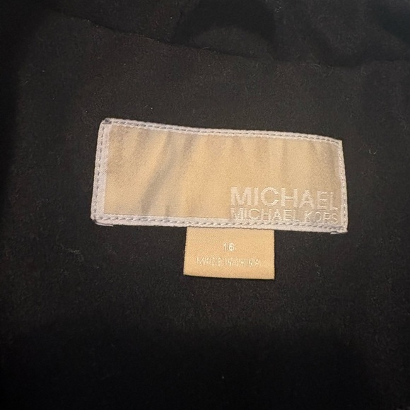 Michael Kors Wool Blend Peacoat w/ gold buttons Plus Size 16 - Picture 6 of 11